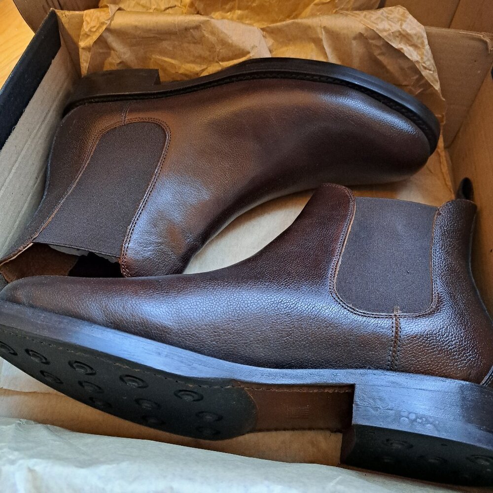 Frye Dylan Chelsea Leather boots (Whiskey brown) -- Men-11